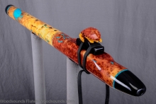 Red Mallee Burl Native American Flute, Minor, Low D-3, #K40H (10)